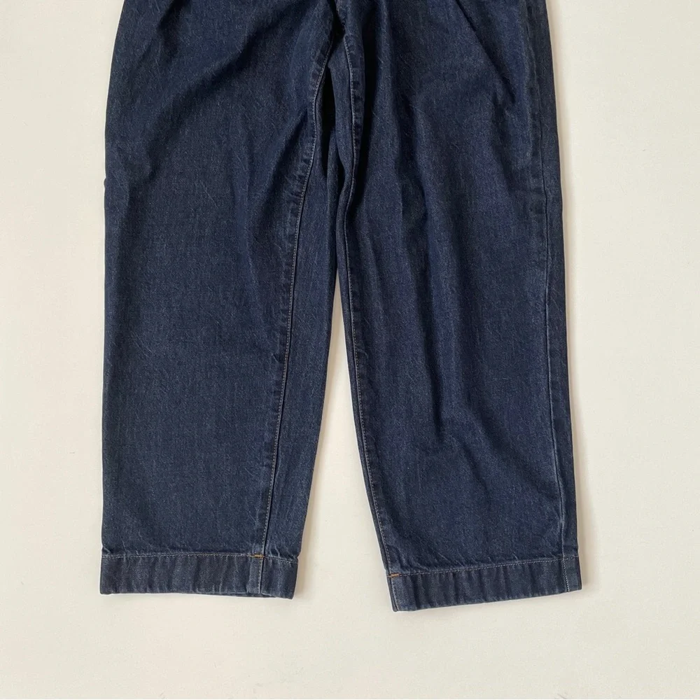 Banana Republic Luxe Mid Rise Straight Denim Jeans Dark Wash, Size 28/6 Regular - Picture 9 of 14